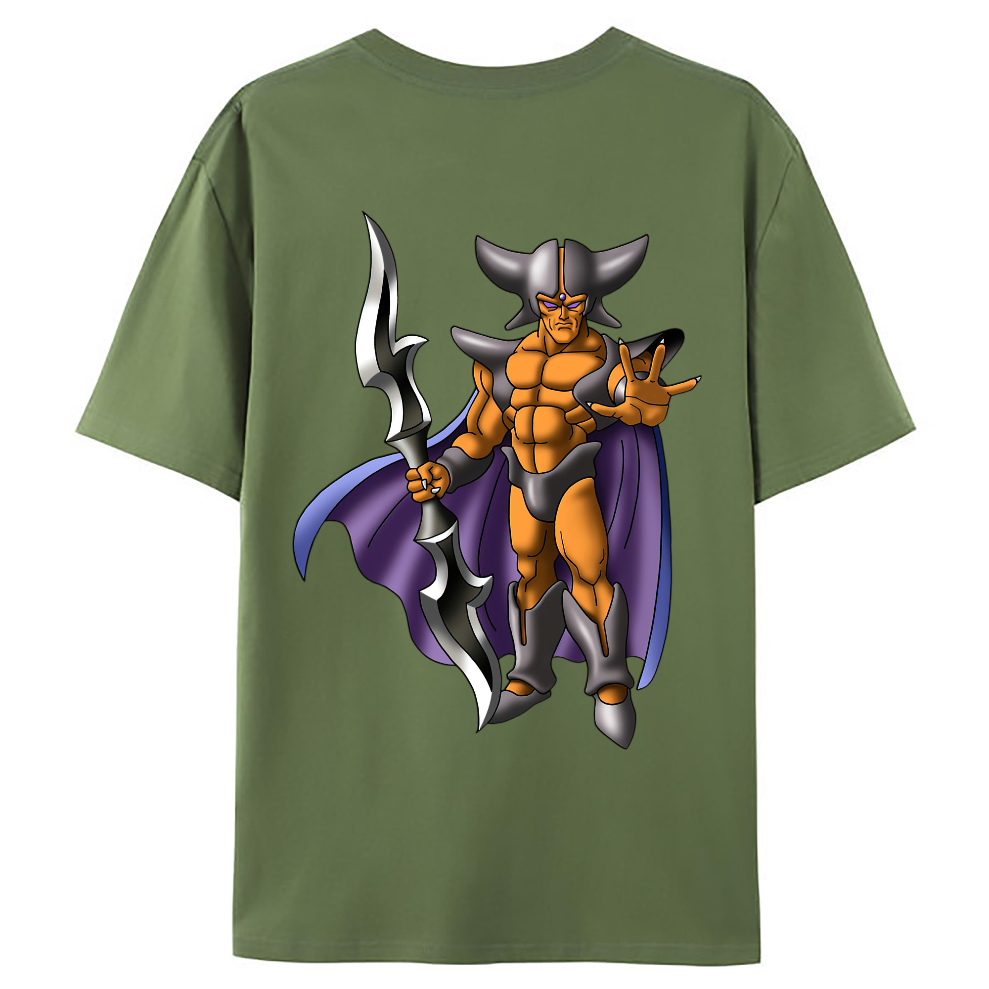 （画像用） ドラゴンクエスト Doragon Kuesuto Dragon Quest 綿100％ メンズ半袖Tシャツ（バックプリント） 通気性